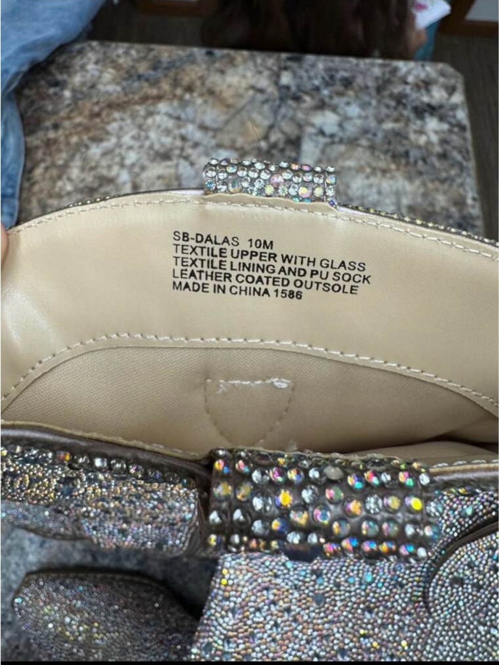 Betsey Johnson Sparkling Rhinestone Western Cowboy Boots - Picture 4 of 5